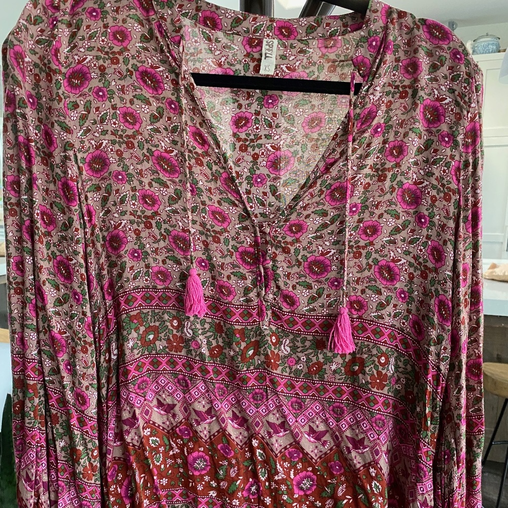 spell and the gypsy KOMBI BLOUSE sz xs